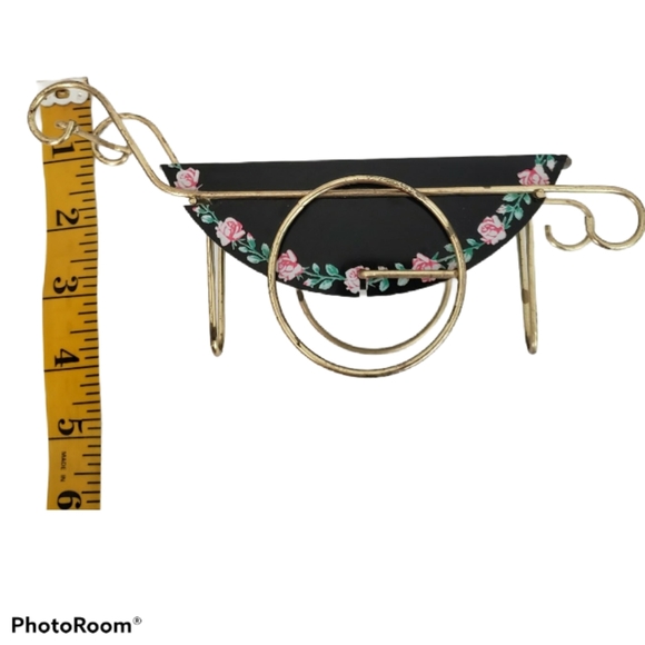 Vintage 60's Cosmetics Holder Mini Cart - Picture 3 of 6